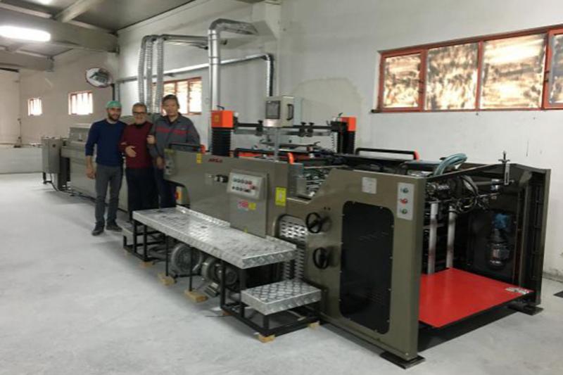 Turkish Buyer bought Spot UV Screen Printing Machine